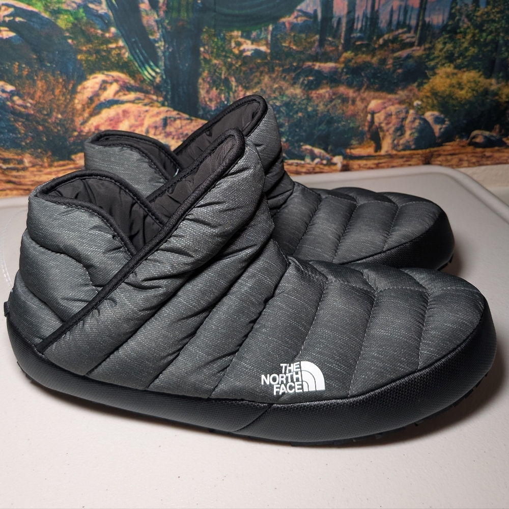The North Face THERMOBALL Traction Booties Phantom Grey/TNF Black Men's 14